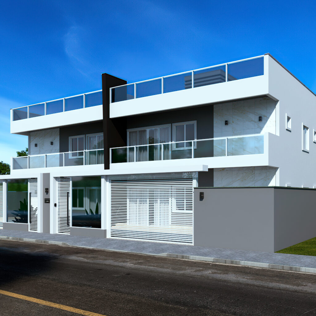 Fachada Lateral direita - Cortada